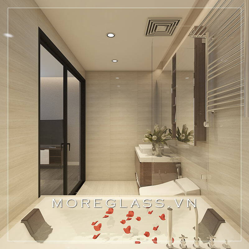 Thiết kế nội thất phòng tắm chung cư